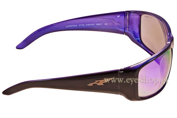Arnette model LA PISTOLA 4179 color 21544V Violet Mirror Flash