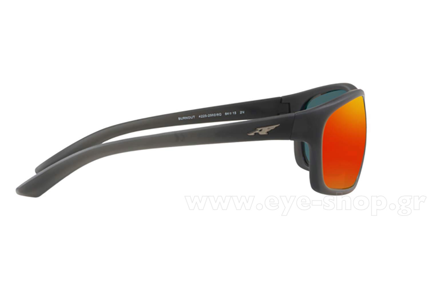 AN 4225 25606Q Red mirror lens ARNETTE Burnout sunglasses