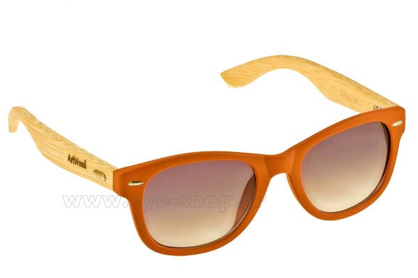 Sunglasses Artwood Milano Bambooline 1 MP200 Orange - bamboo temples