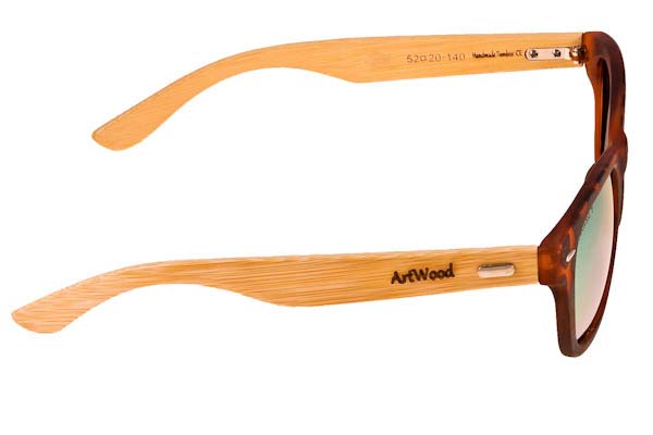 Artwood Milano model Bambooline 1 MP200 color BRΤGRMP Brown Tort-Gold Mirror Polarized - bamboo