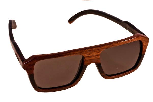 Sunglasses Artwood Milano AXEL 16 Brown Wood 1 - Grey Polarized