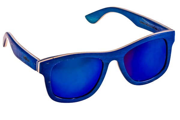 Sunglasses Artwood Milano SKATE I Blue Wood - Blue Mirror Polarized