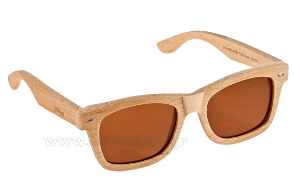 Sunglasses Artwood Milano MyWay 04 Brown Polarized Natural Bamboo -
