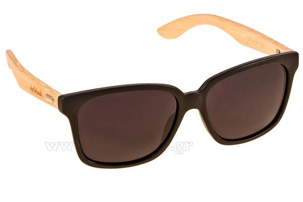 Sunglasses Artwood Milano Charly 20 MtBlack Grey Bamboo