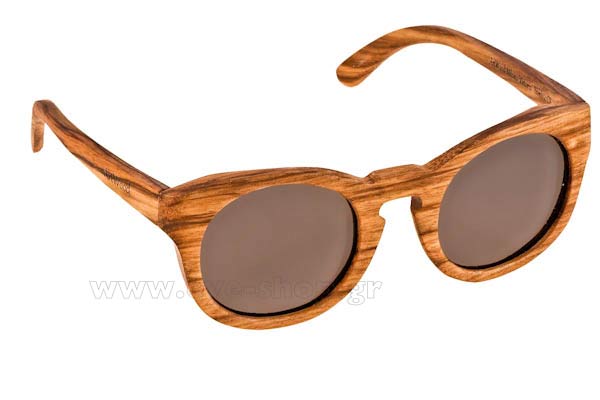 Sunglasses Artwood Milano Victoria Wooden Brown - Grey Polarized