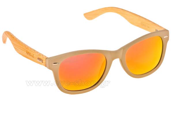 Sunglasses Artwood Milano Bambooline 1 MP200 Grey - Orange Mirror Polarized Cat3