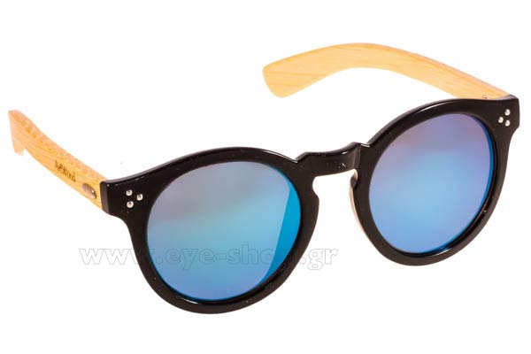 Sunglasses Artwood Milano Roundage Blk BlueMirror Cat3