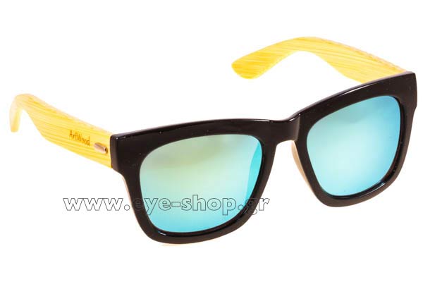 Sunglasses Artwood Milano Dreamer Blk LightGreenMirror Cat3