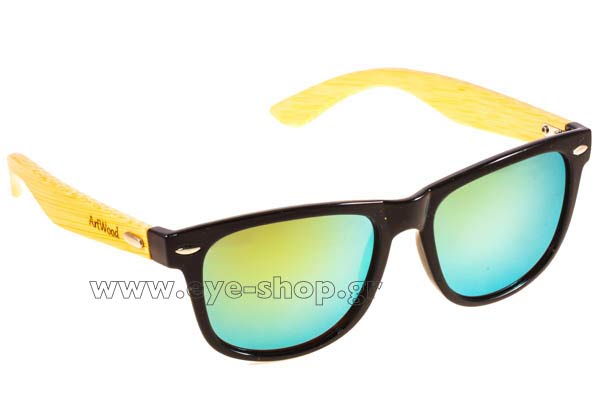 Sunglasses Artwood Milano COOL Blk LightGreenMirror Cat3