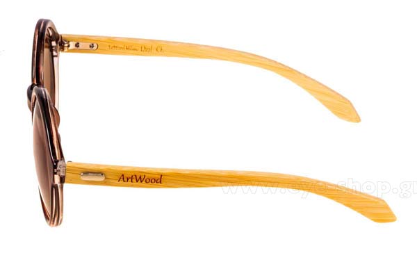 Artwood Milano model Bambooline Oval MP200 color Brown Transp - bamboo temples