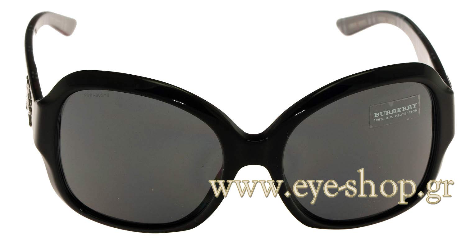 Burberry B 4058 Oversized Sunglasses Burberry B4058 Womens Classic Oversized Butterfly Frame  main image 3