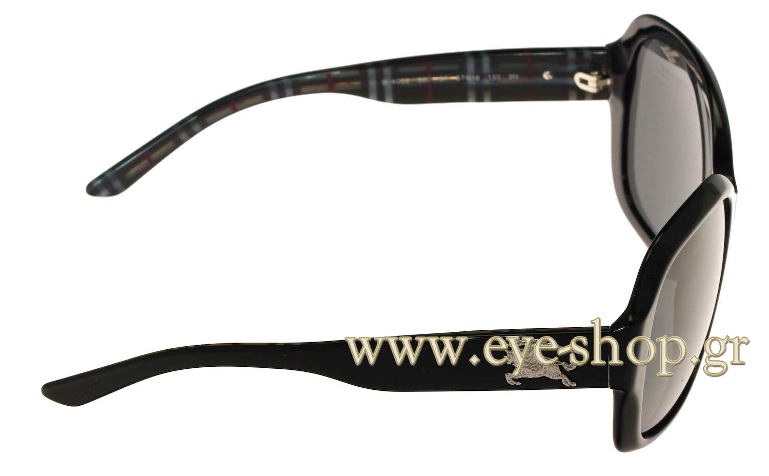 Burberry B 4058 Oversized Sunglasses Burberry B4058 Womens Classic Oversized Butterfly Frame  main image 2
