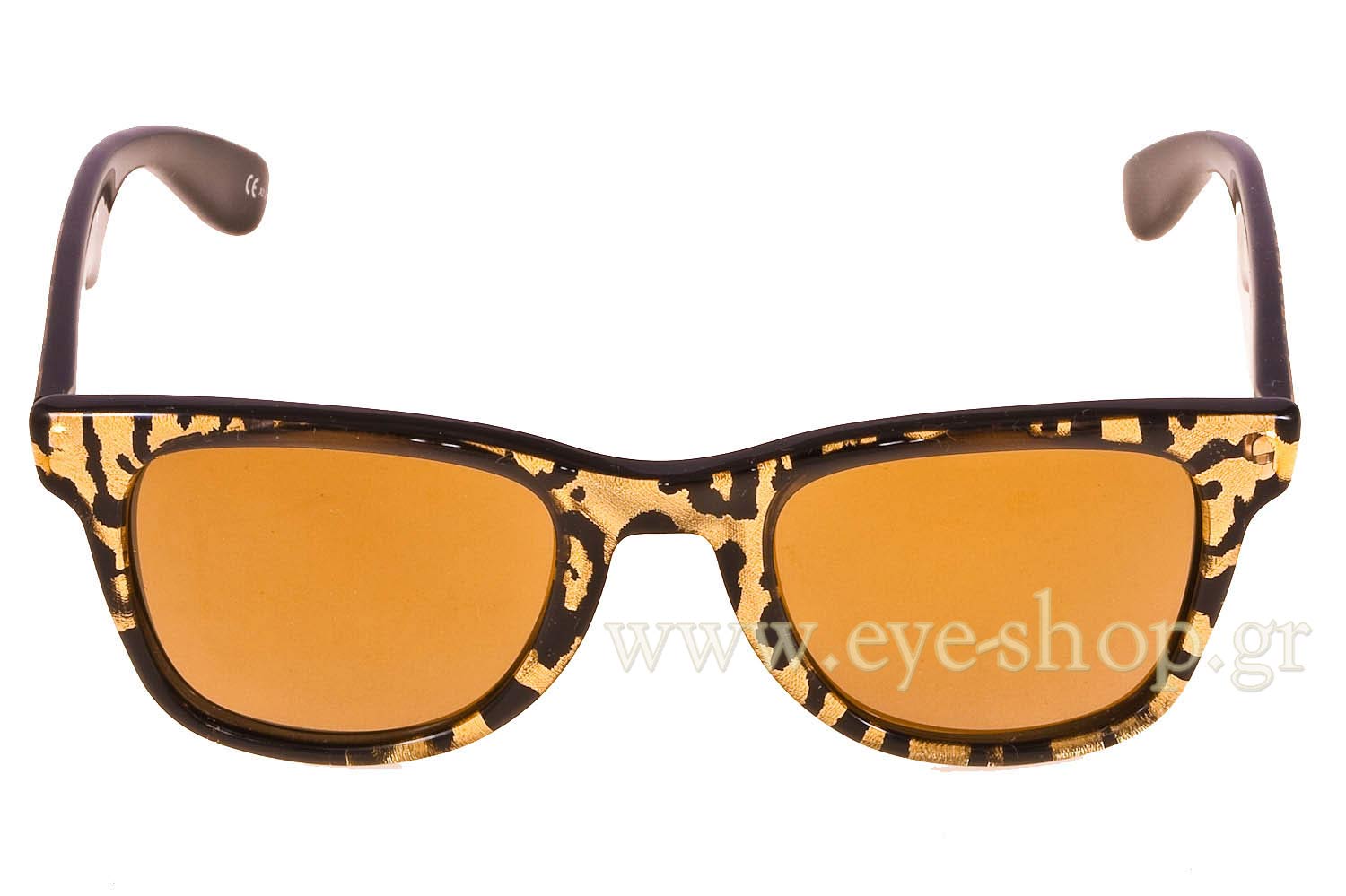 Carrera by Jimmy Choo Gold glitter black gold mirror wayfarer style sunglasses Carrera by Jimmy Choo Sunglasses main image 4