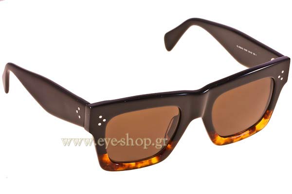 Sunglasses Celine LARGE ORIGINAL CL 41054S FU51E Black Brown