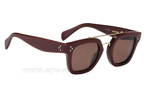 Sunglasses Celine CL 41077S LHFA6 OPLE BURG (BROWN)