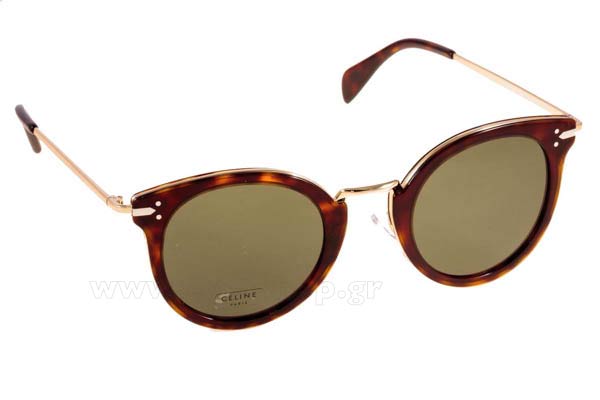 Sunglasses Celine CL 41373S ANT85 	DKHVN GLD (GREY GREEN)