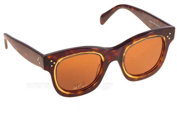 Sunglasses Celine CL 41397S T7FA6 	DKHVN HNY (GREEN)