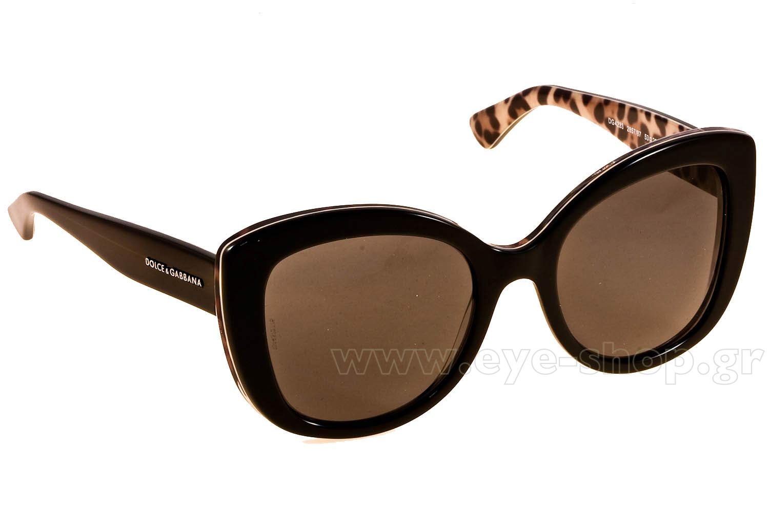 Dolce & Gabbana Black Cat-Eye Sunglasses 4233 DOLCE GABBANA 4233 285787 53 | SUNGLASSES Women EyeShop main image 2