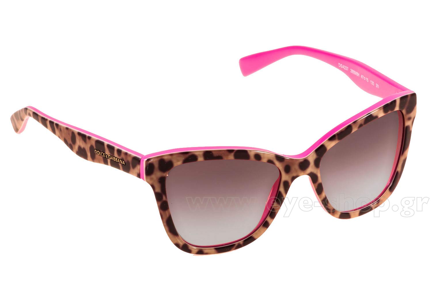 Dolce & Gabbana Pink Leopard Sunglasses Malcolm Pink Leopard Print Sunglasses for Women Square Frame main image 4