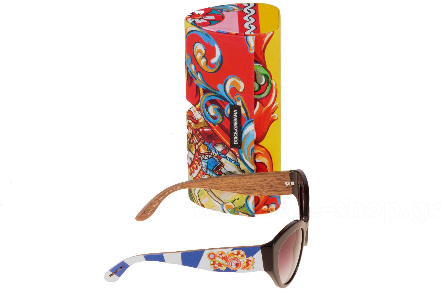 Dolce & Gabbana
Cat Eye Carretto Sunglasses DG 4278 Wood Orange Blue DOLCE GABBANA 4278 501/8G SICILIAN 52 | SUNGLASSES Women EyeShop main image 4