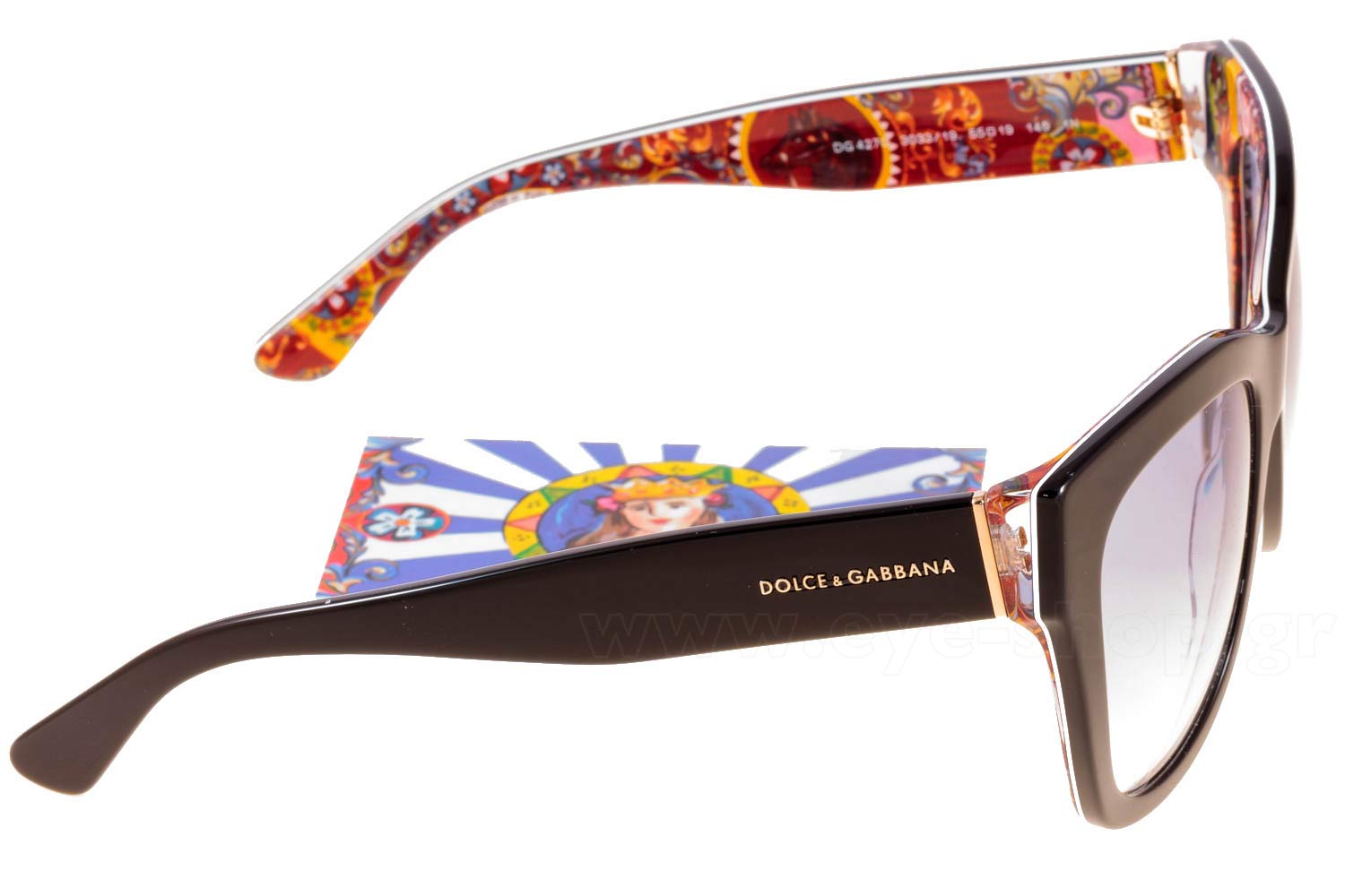Dolce & Gabbana Sunglasses DG4270 Sicilian Carretto DOLCE GABBANA 4270 303319 SICILIAN 55 | SUNGLASSES Women EyeShop main image 4