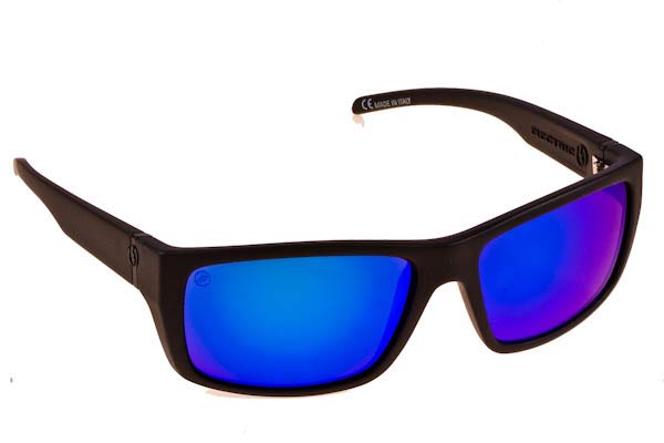 Sunglasses Electric SIXER Mat Blk Melanin Blue Mirror