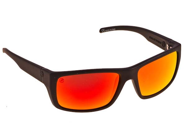Sunglasses Electric SIXER Mat Blk Melanin Red  Mirror