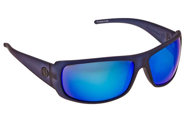 Sunglasses Electric Charge XL Mat Blk - Melanin Blue Mirror