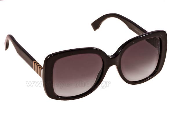 Sunglasses Fendi FF 0014S 7SY9O 	BK PQN BK (DARK GREY SF)