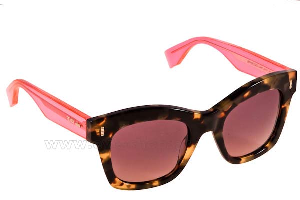 Sunglasses Fendi FF 0025S 7OHPR 	HVNA PINK (GREYBROWN DS)