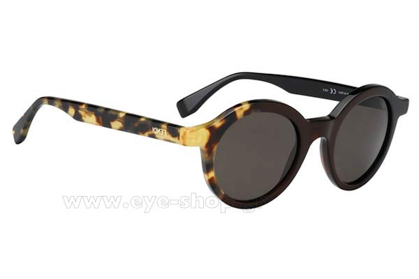 Sunglasses Fendi FF 0066S MXUNR) 	BK OLV HV (BROWN GREY)