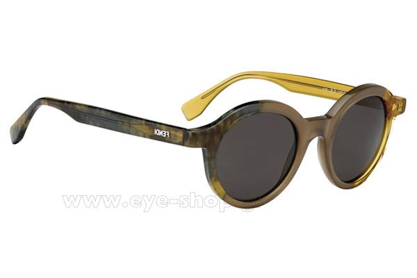Sunglasses Fendi FF 0066S MYXNR 	MND BWGRN (BROWN GREY)