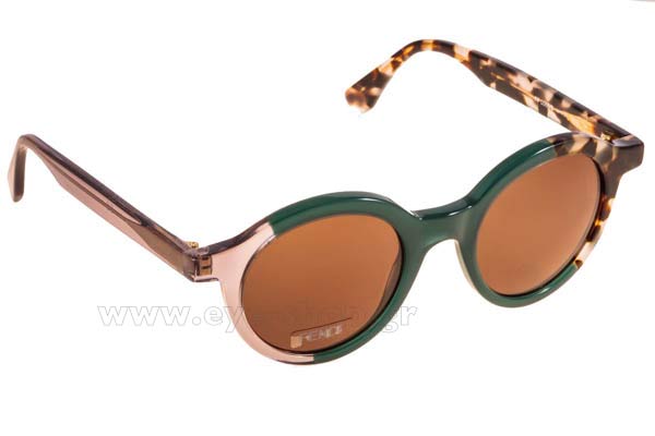 Sunglasses Fendi FF 0066S MYNQT 	GRY GRNHV (GREEN)