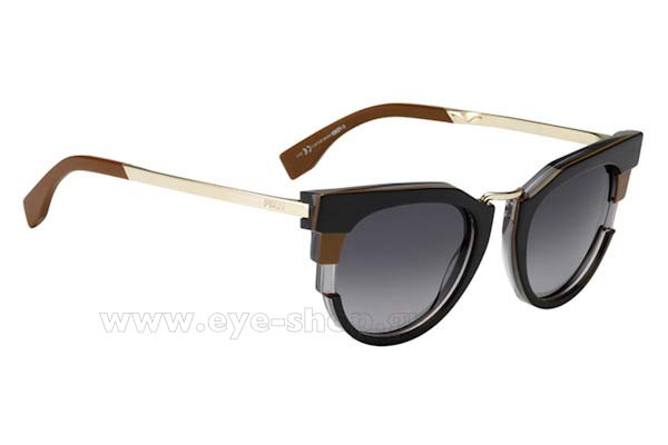 Sunglasses Fendi FF 0063S MVB  (HD)	BKTBGRYGD (GREY SF)