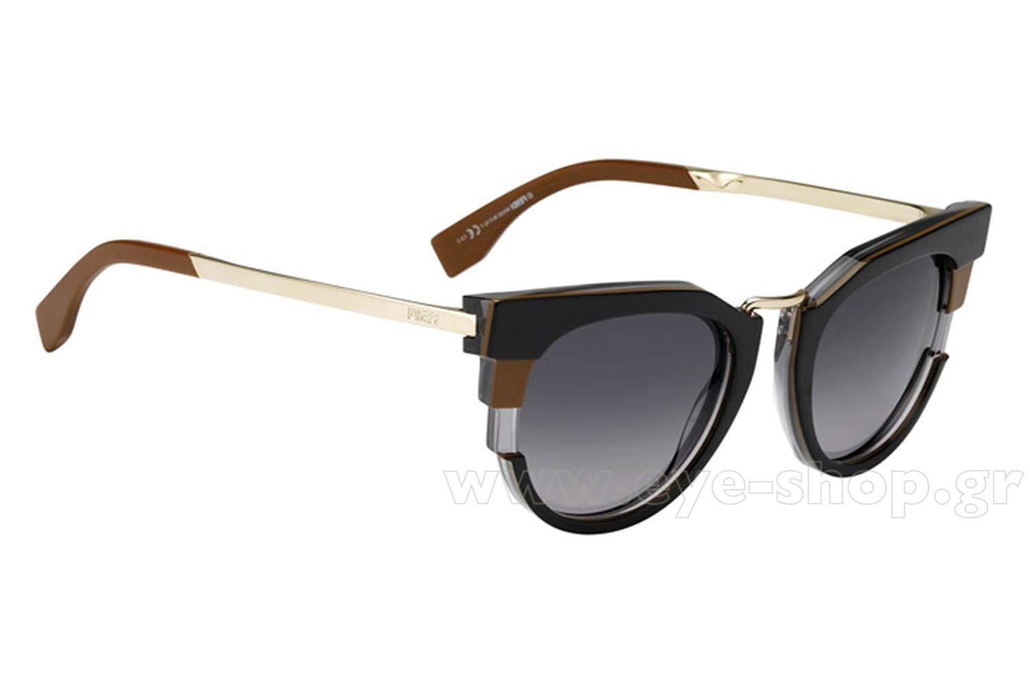 FENDI FF 0063S MVB (HD) BKTBGR 50 | SUNGLASSES Women EyeShop