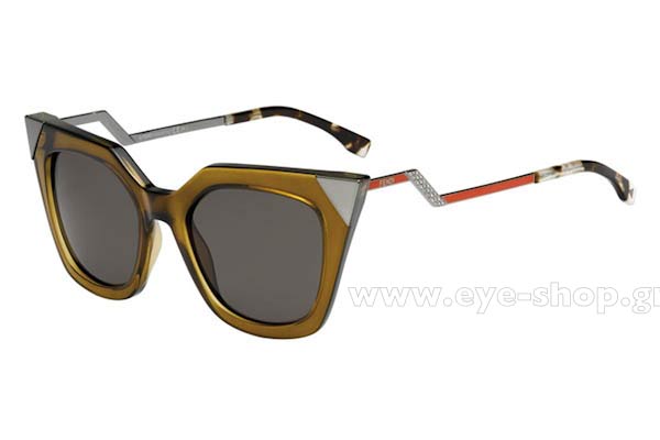 Fendi model FF 0060S color MSW  (NR)	OLV RTRED (BROWN GREY)