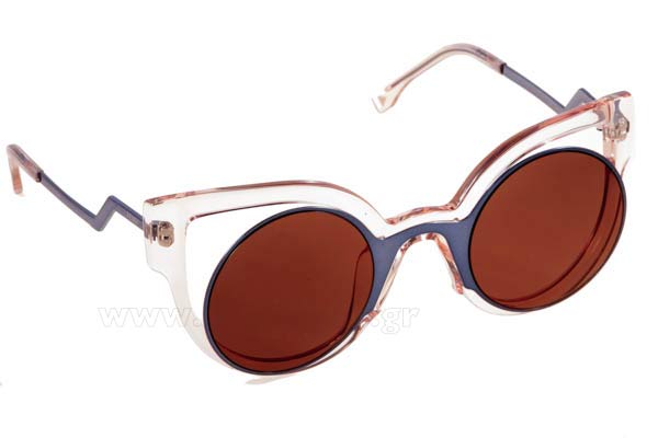 Sunglasses Fendi FF 0137S NT7  (LC)	BLUE PINK (BROWN GOLD AR)