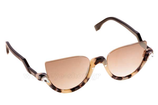 Sunglasses Fendi FF 0138S N76NQ HVN SHYBK (BROWN SM SLV)