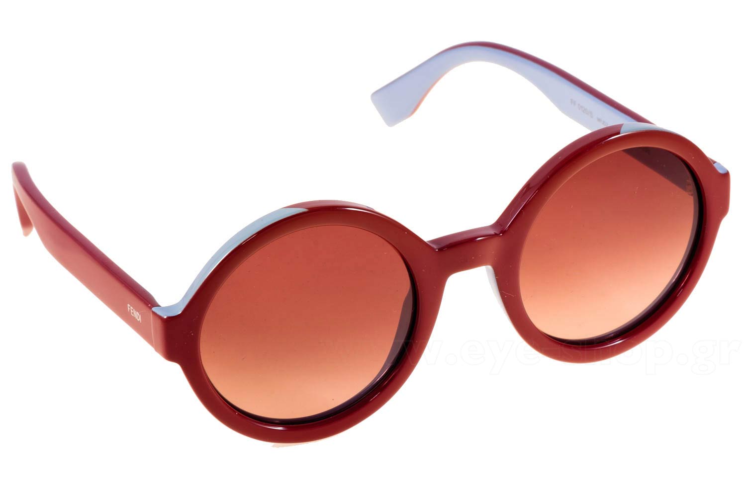 FENDI Round Burgundy Frames Sunglasses Fendi Maroon Sunglasses (As Is) main image 3