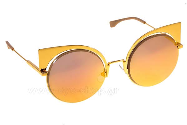 Sunglasses Fendi FF 0177 S EYESHINE 001  (OJ)	YELL GOLD (FUCHSIA GOLD ML)