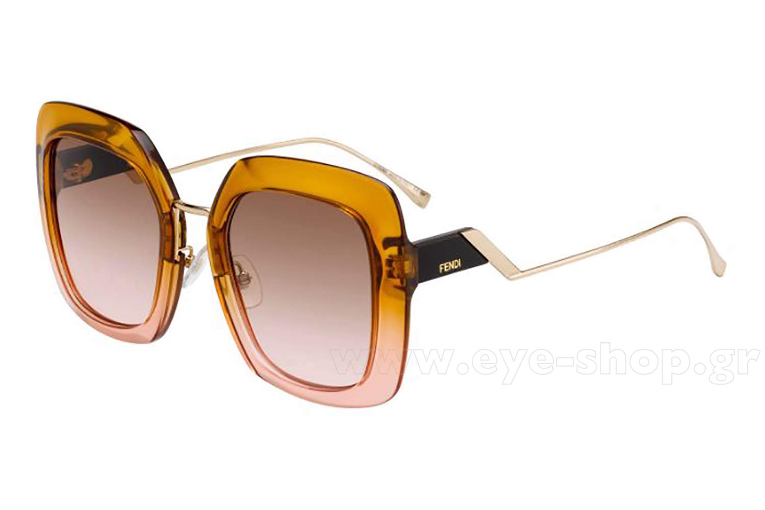 NEW FENDI Gradient Sunglasses FF0317/S FENDI FF 0317 S ZX9 (08) 53 | SUNGLASSES Women EyeShop main image 3