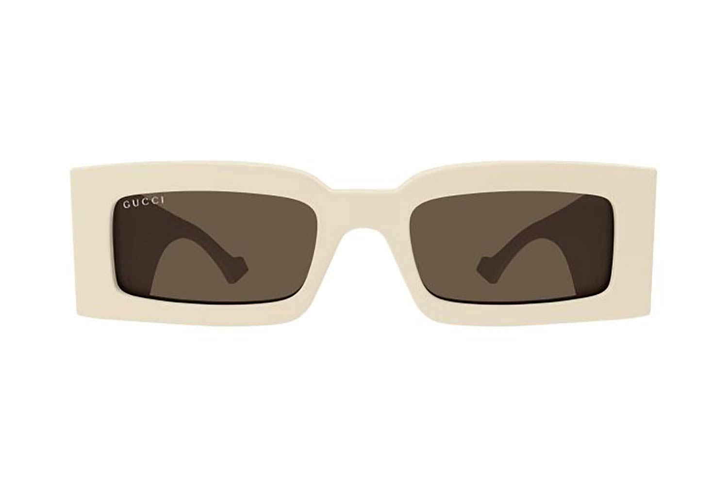 NEW GUCCI GG1425S 004 RECTANGLE BEIGE WOMEN SUNGLASSES Gucci NEW GUCCI GG1425S 004 RECTANGLE BEIGE BROWN WOMEN  main image 2