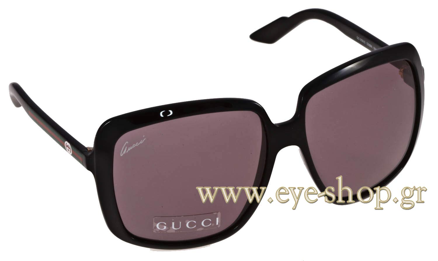 Gucci 3108/S Sunglasses Gucci Web Sunglasses 3108/S Black 120302 – FASHIONPHILE main image 2