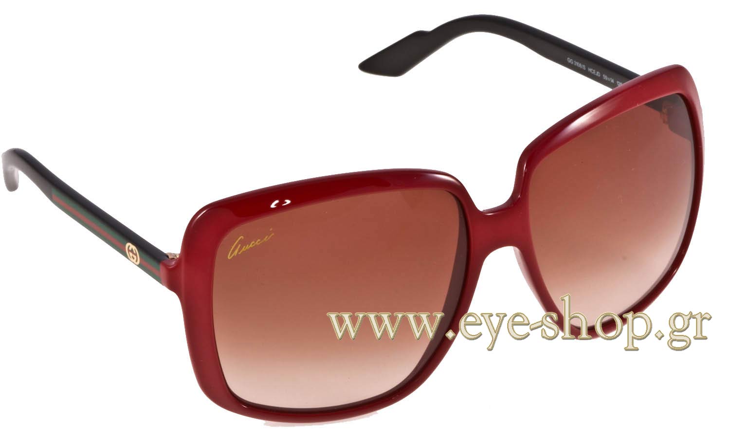Gucci 3108/S Sunglasses Gucci Web Sunglasses 3108/S Black 120302 – FASHIONPHILE main image 3