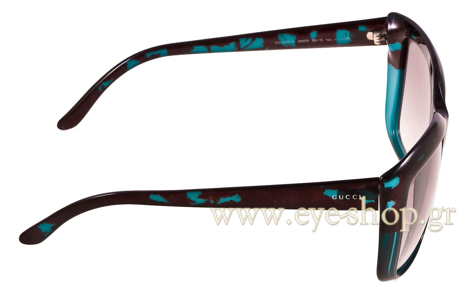 Gucci Sunglasses GG 3585S VTG GUCCI GG3585S D28PT Black Oversized Cat Eye Sunglasses  main image 2