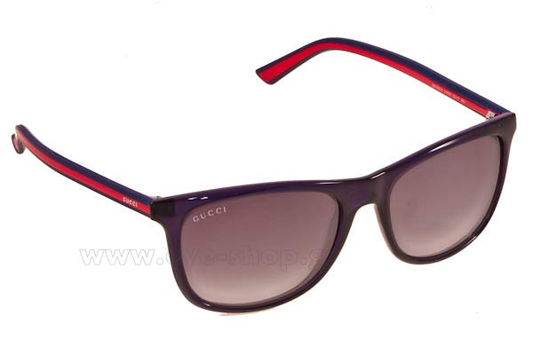 Sunglasses Gucci GG 1055s 0VR89 BLUE RED (GREY SF FL)