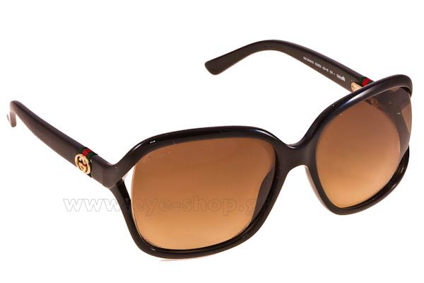 Sunglasses Gucci GG 3646S D28ED SHN BLACK (BROWN DS)