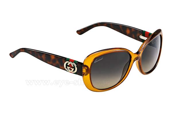 Sunglasses Gucci GG 3644S 0YBR4 ORNGE HVN (GREYGREEN SF)