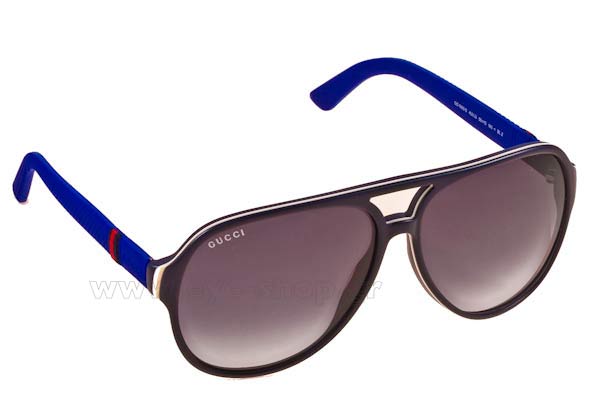 Sunglasses Gucci GG 1065 4UVJJ BLUCRMWHT (GREY SF)