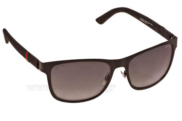 Sunglasses Gucci GG 2247S M7AWJ Polarized SMTBK BLK (GREY SF PZ)